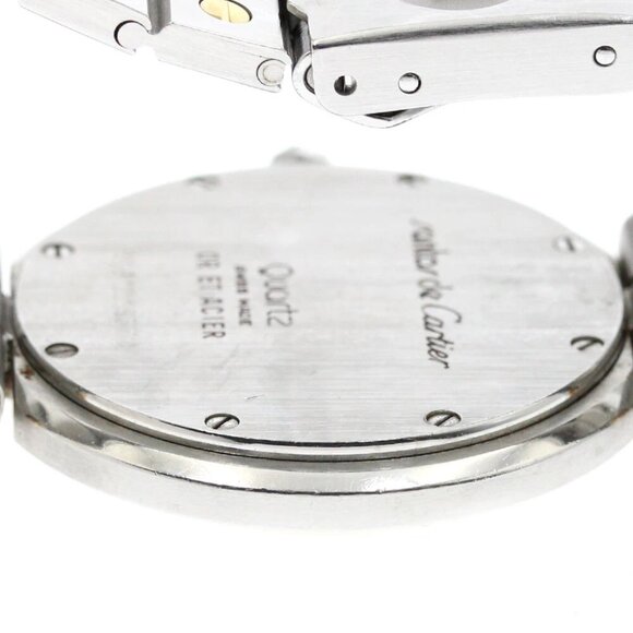 CARTIER Santos Round LM white Dial Quartz Men's Watch_885222 - Picture 4 of 6